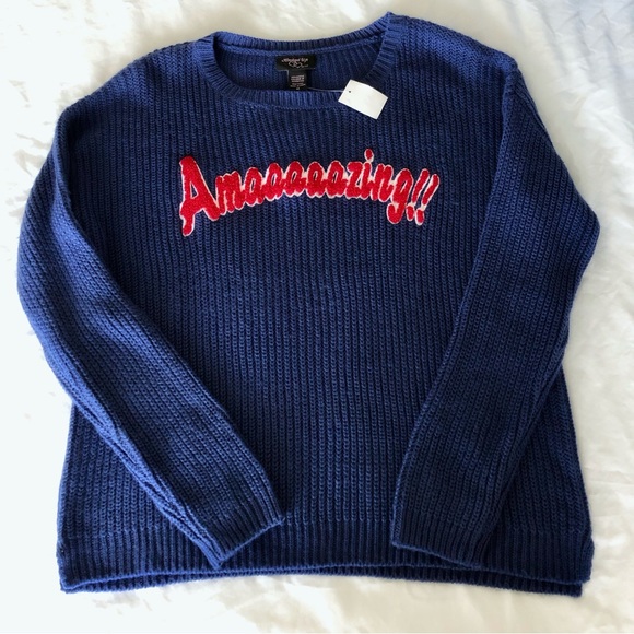 NWT Hooked Up by L.O.T. Women’s Knit Amaaaaazing!! Sweater - Picture 6 of 8